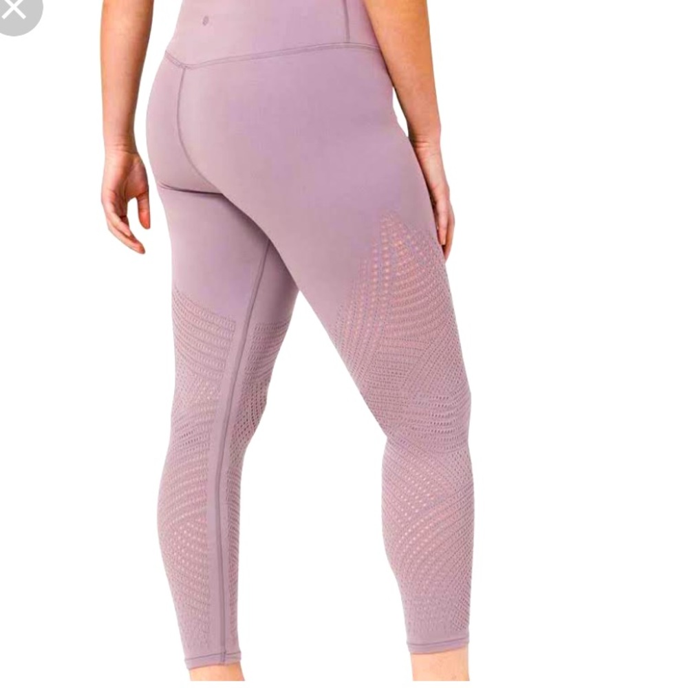 Purple lululemon reveal leggings